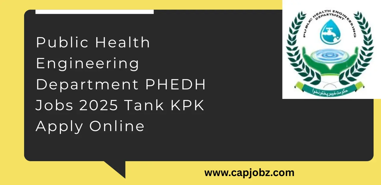 Public Health Engineering Department PHEDH Jobs 2025 Tank KPK