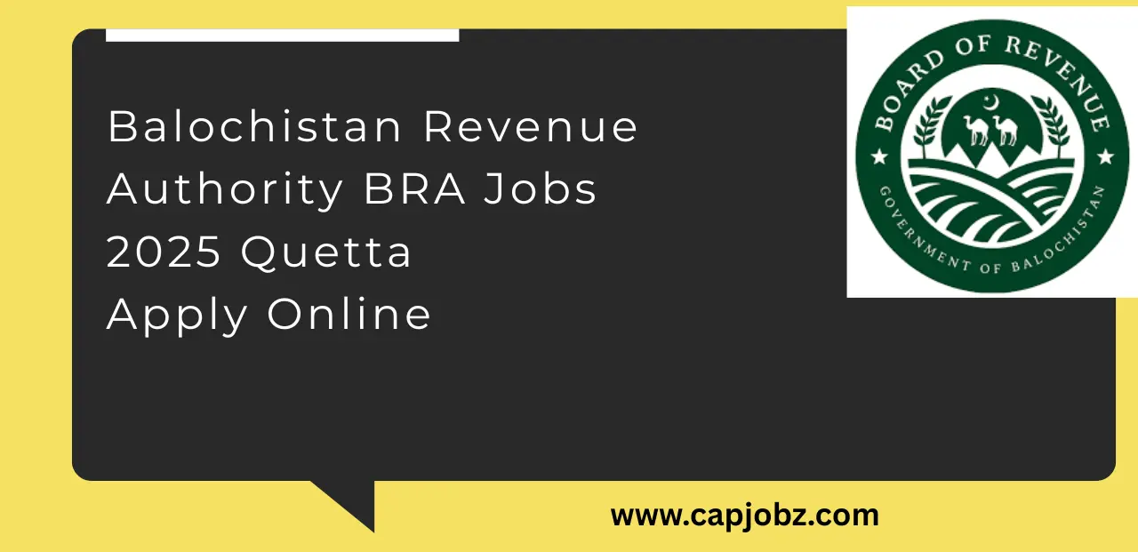 Balochistan Revenue Authority BRA Jobs 2025 Quetta